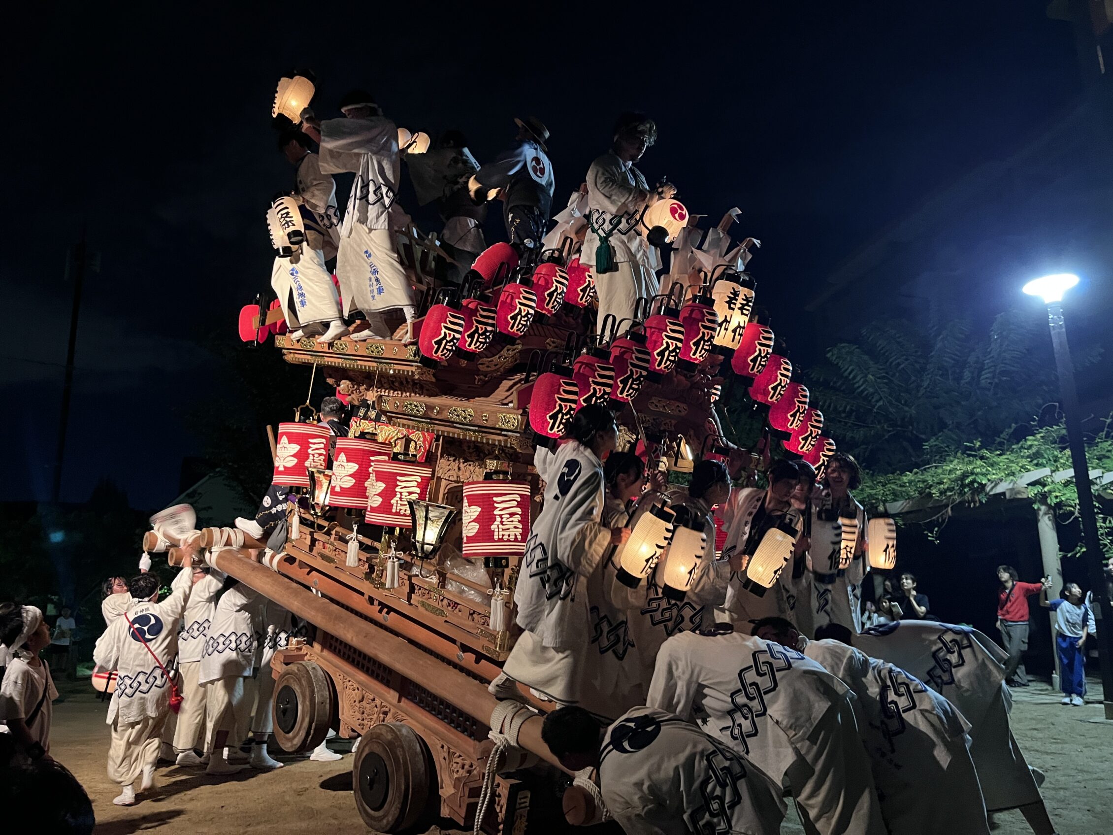 2025年10月12日の「芦屋だんじり祭り」でのだんじり巡行
